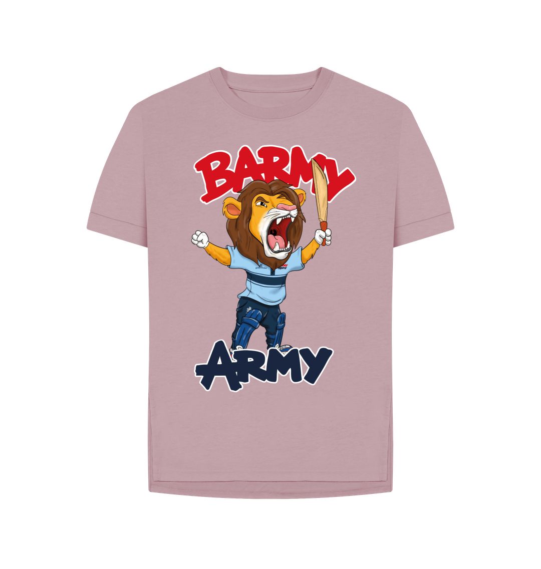 Mauve Barmy Army Mascot Ton Up Tees - Ladies