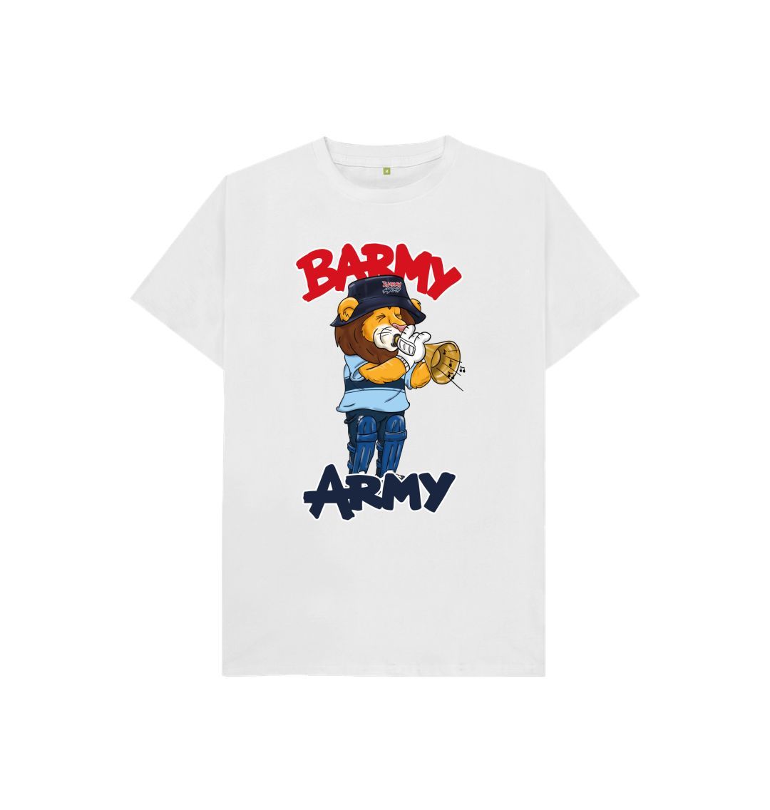 White Barmy Army Trumpet Mascot Tees - Juniors