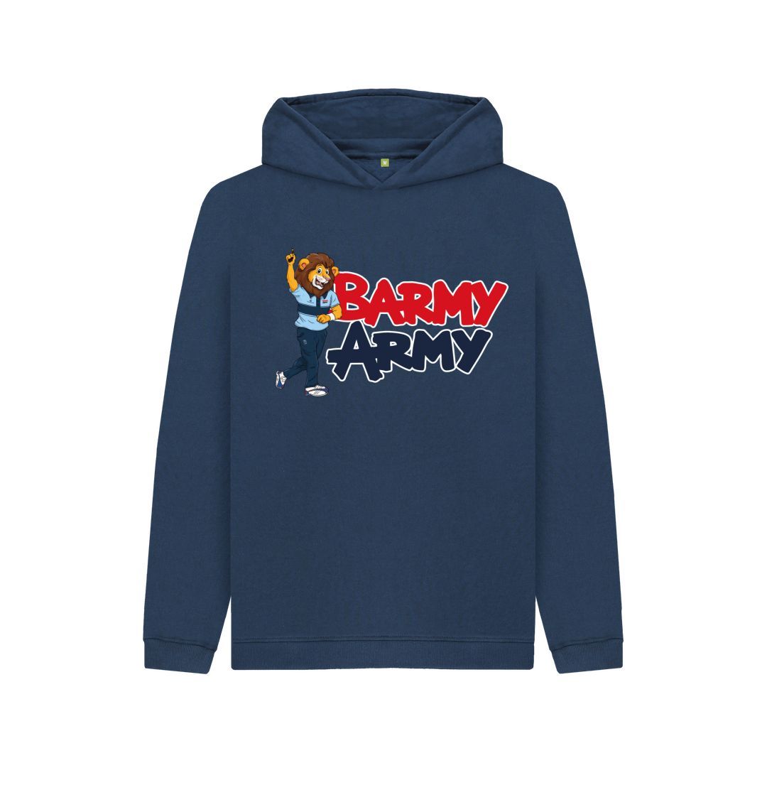 Navy Blue Barmy Army Mascot Send Off Hoody - Juniors