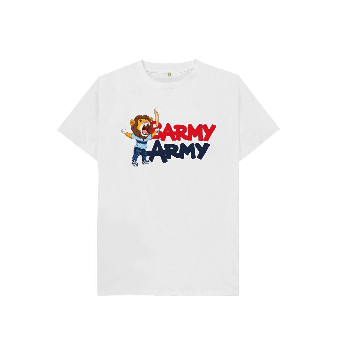 White Barmy Army Mascot Ton Up Tee - Juniors