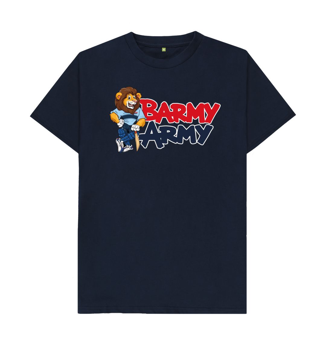 Navy Blue Barmy Army Mascot Tee -Men's