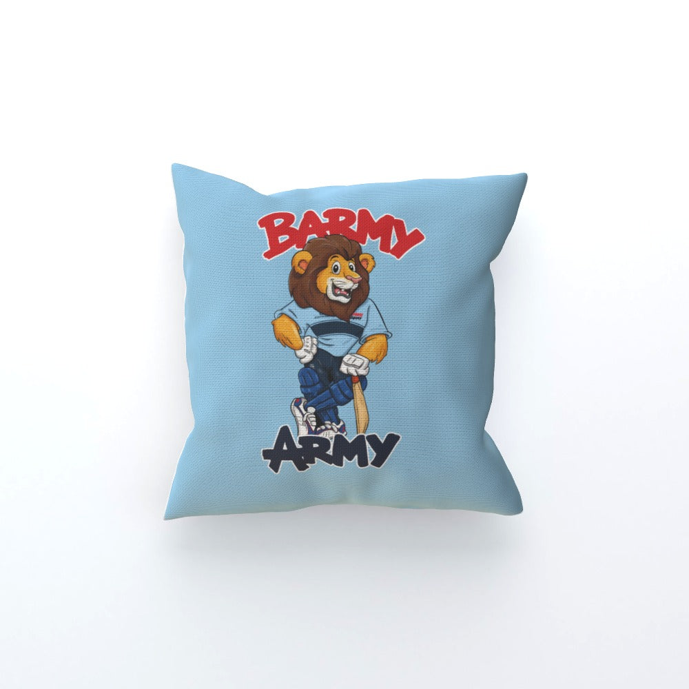 Barmy Army Pose Cushion - Personalised