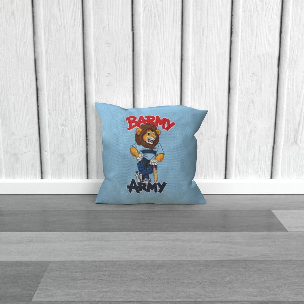 Barmy Army Pose Cushion - Personalised