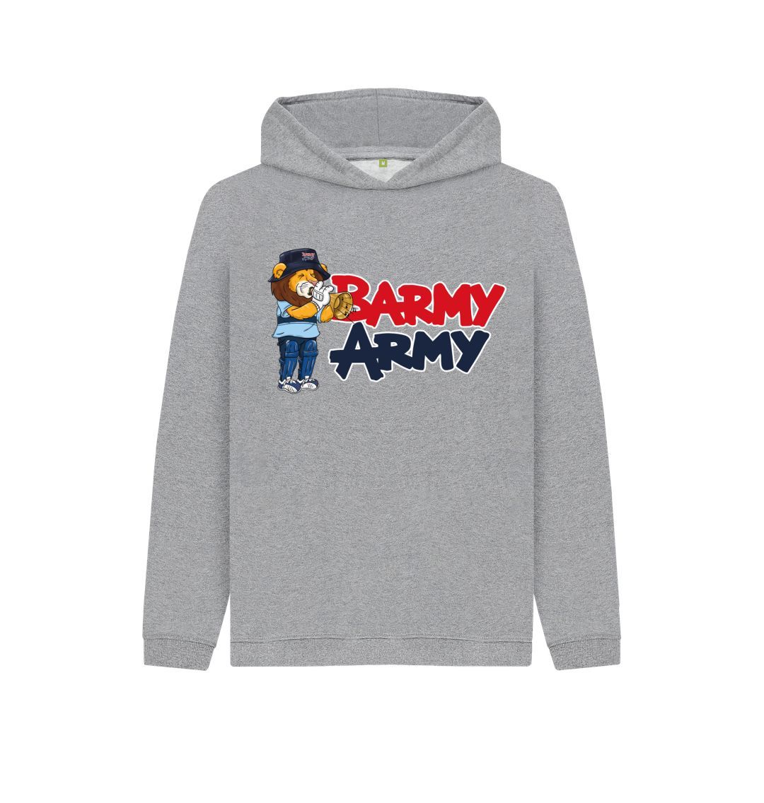 Athletic Grey Barmy Army Trumpet Mascot Hoddy - Juniors