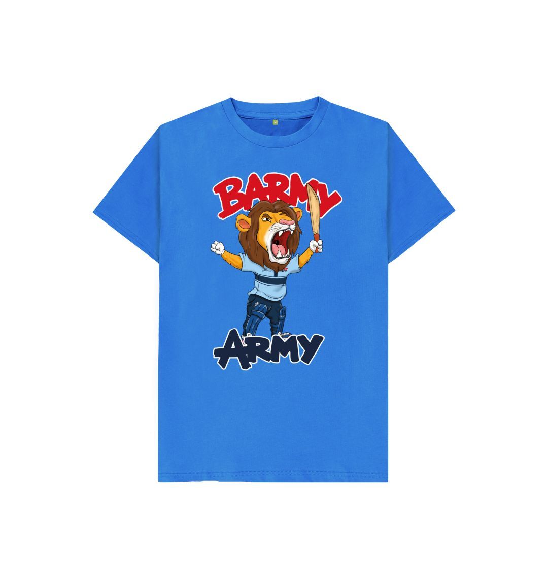 Bright Blue Barmy Army Mascot Ton Up Tees - Juniors